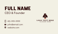 Hat Bowtie Dog Business Card Image Preview