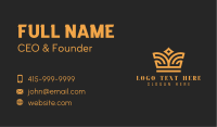 Luxury Gold Crown  Business Card Image Preview