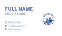 Outdoor Mountain Trekking Business Card Design