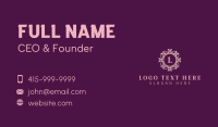 Flower Wreath Crown Lettermark Business Card Image Preview