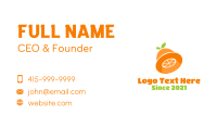 Orange Citrus UFO Business Card Image Preview