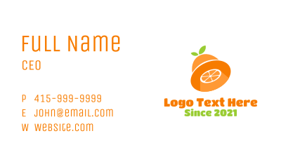 Orange Citrus UFO Business Card Image Preview