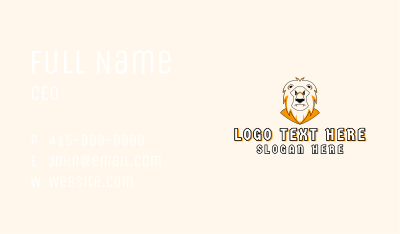 Angry Lion Character Business Card Image Preview