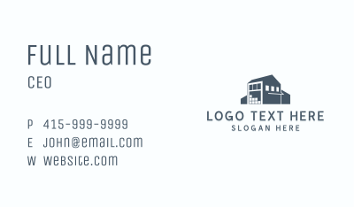 Storage Building Facility Business Card Image Preview