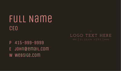 Elegant Classic Company Business Card Image Preview