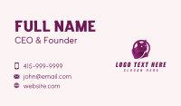 Purple Gradient Cat Business Card Preview