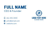 Plunger Plumbing Pipe Emblem  Business Card Design