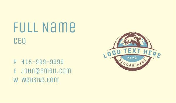 Ocean Fish Market  Business Card Design Image Preview