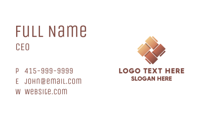 Abstract Wood Tiles Business Card Image Preview