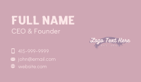 Script Cursive Wordmark Business Card Image Preview