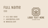 Antique Crown Badge Business Card Image Preview