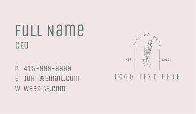 Feminine Beauty Salon Business Card Image Preview