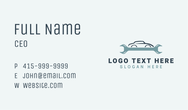 Car Mechanic Tool Business Card Design Image Preview