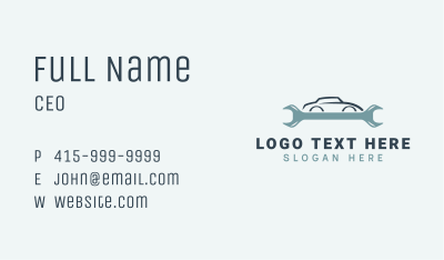 Car Mechanic Tool Business Card Image Preview