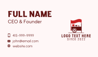 Red Food Cart  Business Card Image Preview