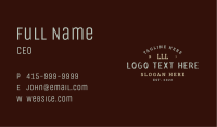 Rustic Arrow Lettermark Business Card Image Preview