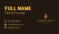 Feather Fire Restaurant Business Card Design