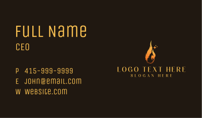 Feather Fire Restaurant Business Card Image Preview