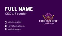 Pirate Man Sword Business Card Design