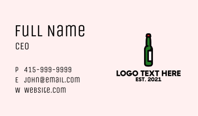 Wine Drink Bottle  Business Card Image Preview