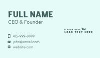 Natural Leaf Wordmark Business Card Image Preview