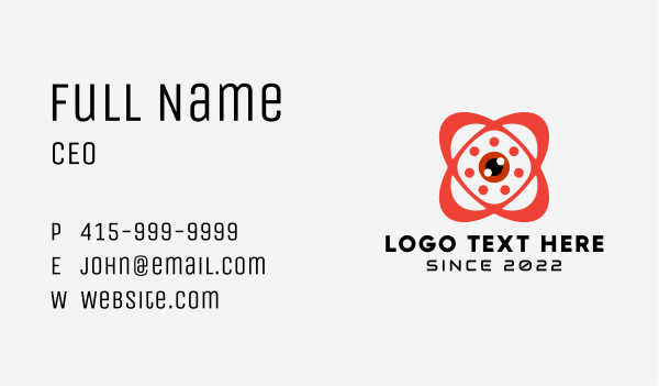 Eye Technology CCTV Business Card Design Image Preview