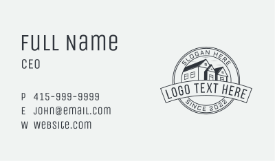 Town House Roofing Business Card
