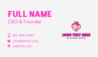 Seductive Feminine Peach Business Card Image Preview