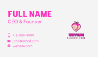 Seductive Feminine Peach Business Card Image Preview