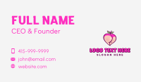 Seductive Feminine Peach Business Card Preview