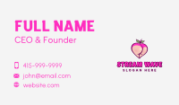 Seductive Feminine Peach Business Card Design