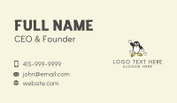 Cute Penguin Mail Business Card Image Preview