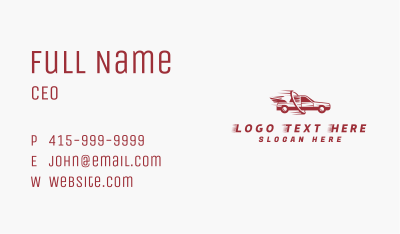 Fast Car Transportation Business Card Image Preview