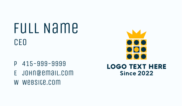 Crown Board Game  Business Card Design Image Preview