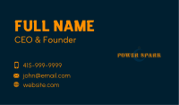 Cosmos Glow Wordmark Business Card Design