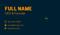 Cosmos Glow Wordmark Business Card Image Preview