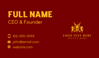 Gladiator Helmet Shield Business Card Preview