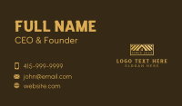 Roofing Interior Design Contractor Business Card Preview