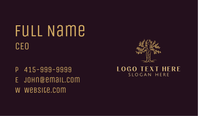 Woman Tree Forestry Business Card Image Preview