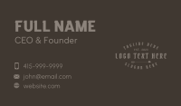 Minimalist Gothic Wordmark Business Card Image Preview