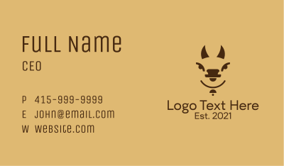 Farm Cattle Horns  Business Card Image Preview