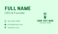 Green Test Tube Juice Business Card Image Preview