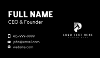 Carpenter Hammer Tool Letter P Business Card Preview