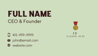 Military Medal Award  Business Card Image Preview