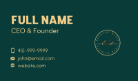 Gold Regal Lettermark Business Card Design