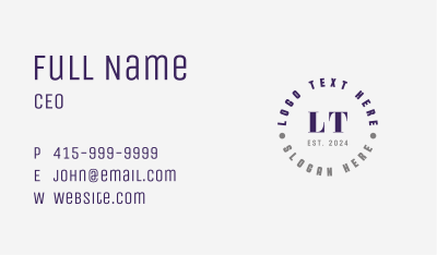 Business Emblem Lettermark Business Card Image Preview