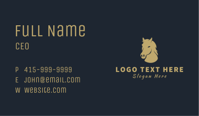 Horse Head Equestrian Business Card Image Preview