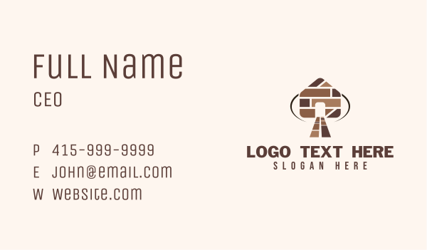 Brick Home Decor Business Card Design Image Preview