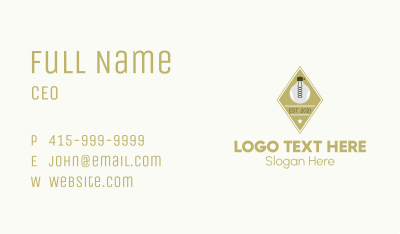 Light Bulb Patch Business Card Image Preview