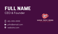 Erotic Lips Seduction Business Card Preview